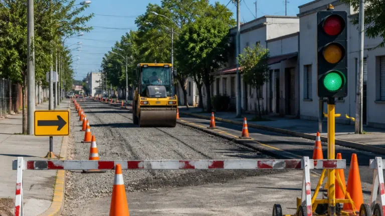 Cortan el acceso de Quintana a la ruta 8 en Venado Tuerto por obras de bacheo