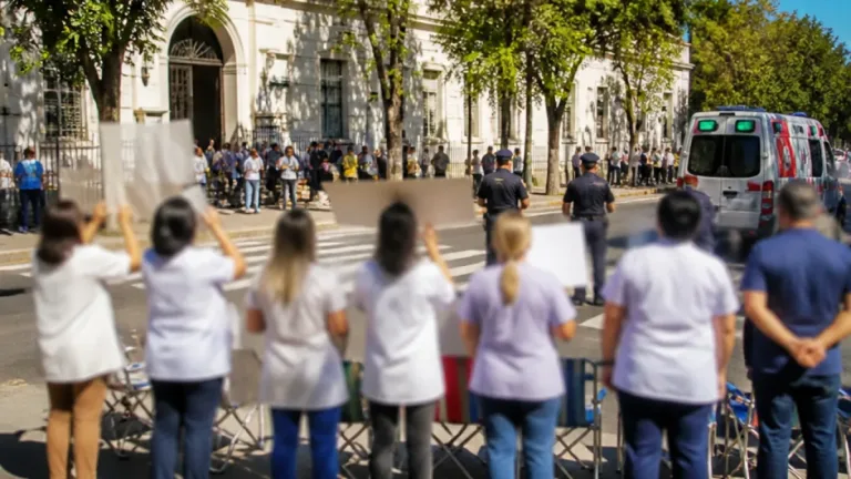 Trabajadores y afiliados del PAMI se movilizaron en Rosario por salarios, insumos y vacantes